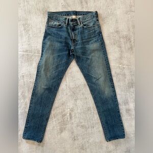 RRL Ralph Lauren Double RL - Zip Fly Slim Narrow Jeans 31x30